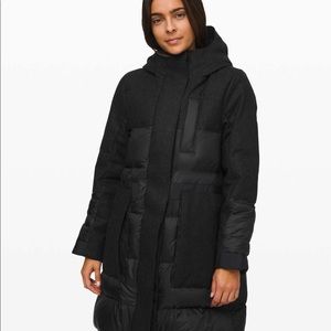 ✨ Lululemon Winter Chill Wool Parka — Black, Size 4